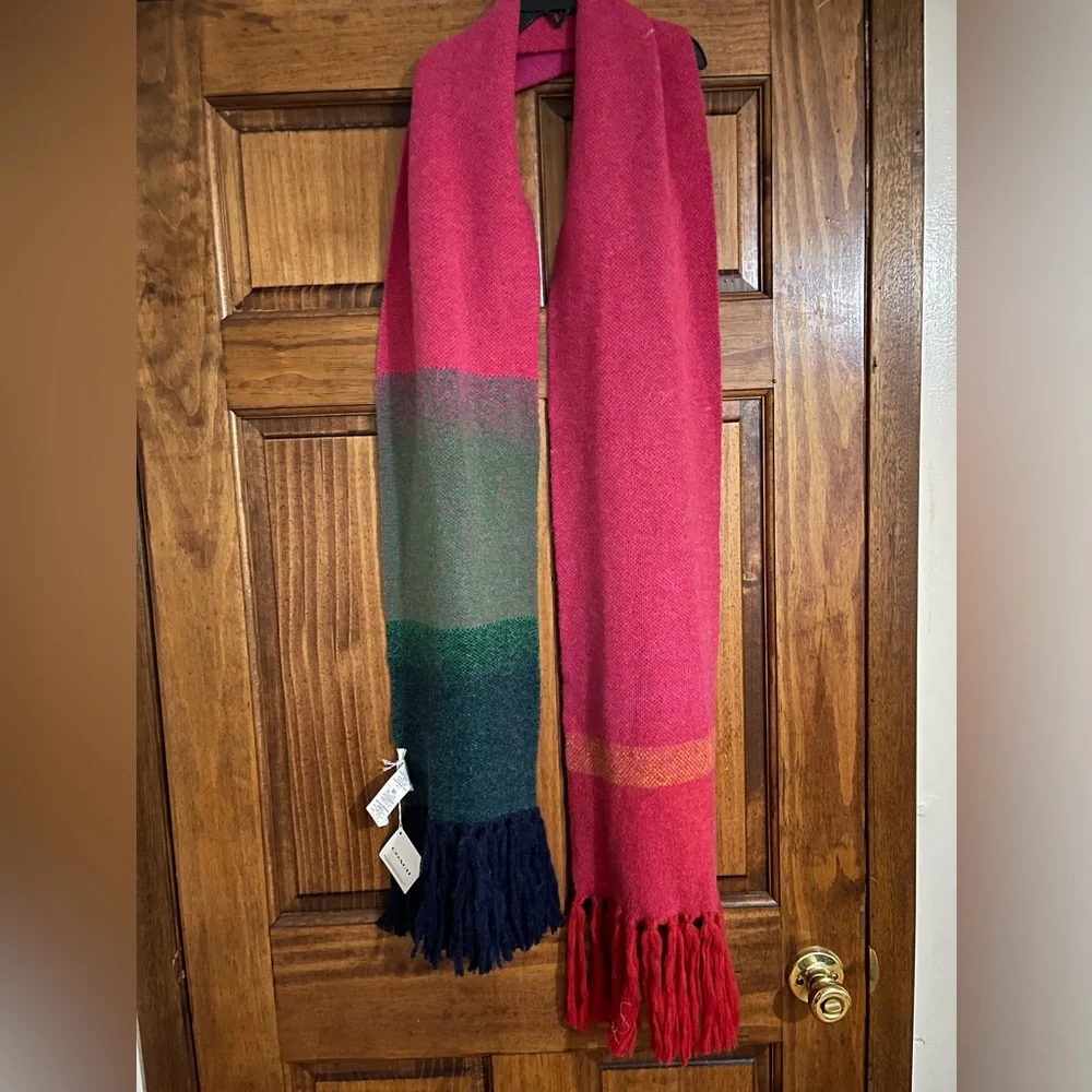 COACH Women's Colorblocked Ombré Knit Scarf- Size:O/S - Picture 3 of 8